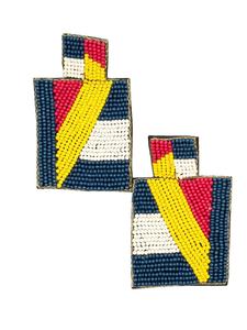 Pendientes Colgantes Multicolor Hechos a Mano con Diseño de Bordado de Cuentas Elegante, Colores Personalizados para Chicas Modernas y Mujeres a la Moda - Product Image 6