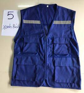 Chaleco de protección laboral al por mayor, chaleco técnico en varios colores con reflectores y cremalleras de fábrica en Vietnam - Product Image 3