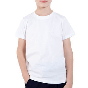 เสื้อยืดเด็กแขนสั้น พิมพ์โลโก้ตามสั่ง ผ้าฝ้าย 100% เนื้อหนา แบบเรียบ สำหรับเด็กผู้หญิงและเด็กผู้ชาย - Product Image 3