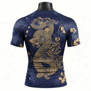 Camiseta de Compresión Personalizada para Hombre, Manga Corta, Estilo Japonés, para MMA, BJJ, Gimnasio, Entrenamiento, Ropa Deportiva Sublimada - Product Image 2