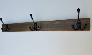 Premium Wooden <b>Wall</b> Hanger Budget Friendly Stylish <b>Wall</b> Hook Rack for <b>Clothes</b> Bags Keys and Storage - Product Image 4