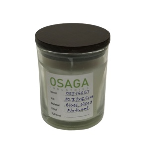 Bocaux de bougie en verre de luxe personnalisés avec couvercles en bois, pot de bougie en verre transparent de 200ml 320ml 430ml, vente en gros - Product Image 1