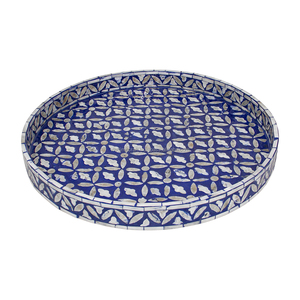 Round Rattan Storage Tray Bohemian Design for <b>Table</b> Use Multifunctional Single Compartment Decorative Organizer - Product Image 3