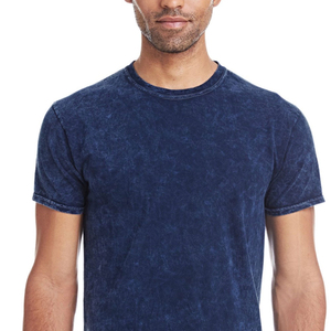 Custom High Quality Heavyweight 200g Acid Washed 100% Cotton Eco-Friendly Breathable Quick Dry Anti-Wrinkle Loose Men T-Shirts - Product Image 2
