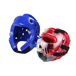 อุปกรณ์ป้องกันศีรษะสำหรับศิลปะการต่อสู้ หมวกป้องกันศีรษะแบบถอดได้ สำหรับ ITF WTF เทควันโด WKF คาราเต้ พร้อมบริการขายส่งจากโรงงานและรับผลิตตามสั่ง - Product Image 4