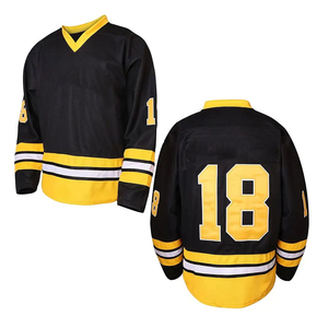 Maillot de hockey sur glace vierge personnalisable, imprimé par sublimation, respirant, 100 % polyester, vente en gros, pour équipes de hockey - Product Image 5
