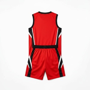 Ensemble de maillot de basket-ball KhumBro, bleu marine et jaune, col en V, sans manches, uniforme en maille respirante, kit d'équipe unisexe pour adultes - Product Image 4