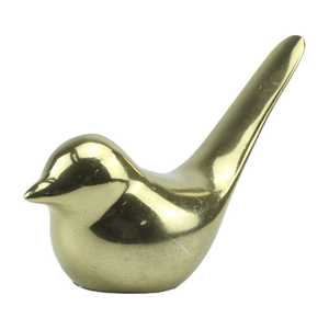 13.5cm H X 8.5cm W X 20cm L Aluminium Handmade Modern Bird Figurine Eco-Friendly Durable Tabletop <b>Decor</b> for Home Office - Product Image 1