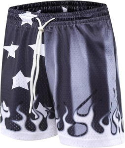 Breathable Sublimated Running <b>Shorts</b> Men’s UV Protection Fade Resistant Printed Athletic Gear for Outdoor Runs sublimation - Product Image 3