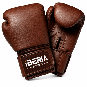 Gants de boxe en cuir de vache véritable IBERIA, gants d'entraînement et de sparring haut de gamme, logo personnalisé, OEM, ODM, équipement de boxe en gros - Product Image 1