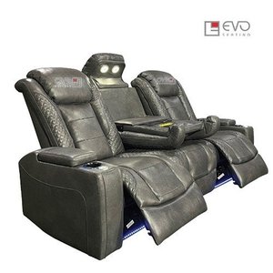 Home Theater <b>Chair</b> with Sturdy Metal Frame Comfortable <b>Padding</b> and Modern Design Suitable for Custom Cinema Rooms - Product Image 2