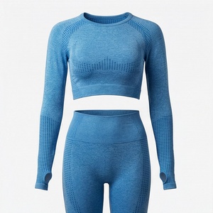 Nuevo conjunto de leggings y sujetador deportivo estampado de última moda para yoga, ropa de gimnasio para mujer, ropa deportiva sin costuras, ropa activa. - Product Image 1