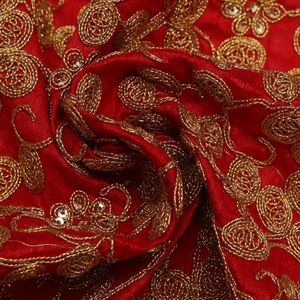 Premium Sequence Embroidery Fabric For Women Fashion Wear Designer <b>Garments</b> Party Wear Dresses Kaftan Abaya Bridal Wear - Product Image 6