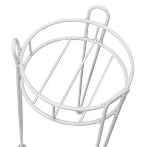 White Flower <b>Pot</b> <b>Stand</b> for Home Decor Garden Balcony Office Indoor Outdoor Planter Holder - Product Image 2