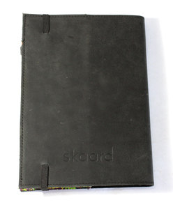 Cuaderno de cuero personalizado con tapa dura A5, color negro suave con banda elástica, cuadernos de moda al por mayor para promoción. - Product Image 6