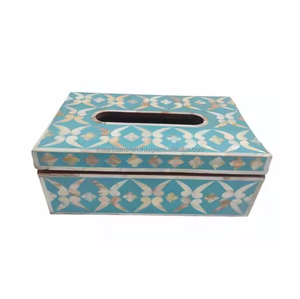 Caja de Pañuelos con Incrustaciones de Hueso Hecha a Mano - Estilo Clásico, Decoración Ecológica para el Hogar, Diseño de Color Personalizable para Mesa, Hogar, Oficina, Hotel - Product Image 6