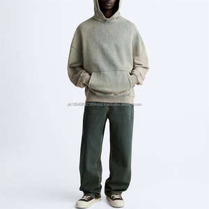 Sweat-shirts et hoodies pour hommes en coton 100% de qualité supérieure, coupe ample, poids lourd, impression personnalisée du logo, manches régulières, OEM - Product Image 5