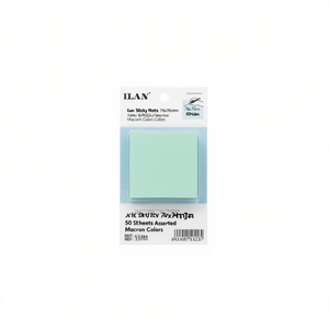 Bloc de Notas Adhesivas Ilan 76x76mm 50 Hojas Colores Macaron Surtidos - Product Image 1