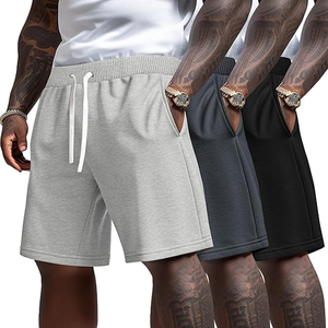 High Quality Men Cotton Shorts Elastic Waist <b>Drawstring</b> Plain Casual Summer Shorts Wholesale Custom Logo Manufacturer - Product Image 6