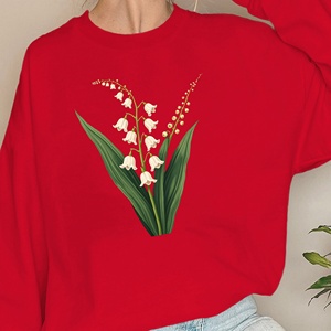 Sudaderas de mujer flores botánicas lirio de los valles - Product Image 4