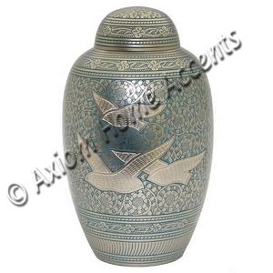 Artisan Brass Cremation Urn With Custom Engravings and a Classic Finished for Preserving <b>Memories</b> by Axiom Home Accents - Product Image 1