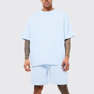 Conjunto de Verano para Hombre, Conjunto de 2 Piezas, Camisa Casual de Manga Corta con Botones y Pantalones Cortos Deportivos, Ropa de Calle para Verano - Product Image 4