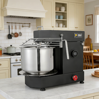 ZBX 7L 3kg Mélangeur à spirale noir compact pour usage domestique, avec bol amovible, idéal pour la pâtisserie – Meilleure vente en Europe