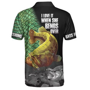 Camiseta Polo de Pesca Transpirable de Poliéster con Protección Solar UV Personalizada OEM para Hombre - Product Image 2