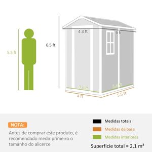Capanno da Giardino Moderno per Esterni, Grande Casetta Porta Attrezzi Industriale in PVC Ecologico e Acciaio Zincato Impermeabile, Ideale per Riporre Biciclette - Product Image 2