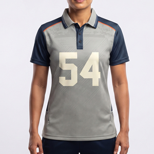 Camisetas de Fútbol Femeninas 100% Poliéster, Camiseta de Cricket Femenina de Alto Rendimiento, Camiseta de Cricket Femenina Sublimada - Product Image 1