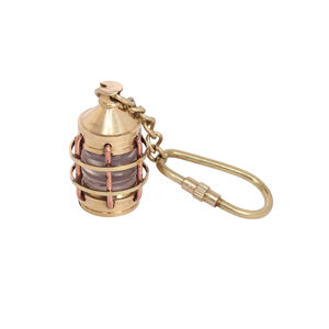Porte-clés Lanterne Vintage en Laiton Fait Main Shubham – Lampe de Cabine de Bateau Miniature, Cadeau Nautique Maritime de Collection pour Hommes - Product Image 3