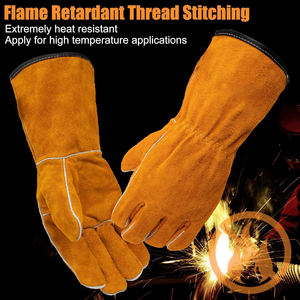 Guantes de Seguridad de Cuero Reforzado de Alta Calidad, Resistentes al Calor y al Fuego, para Protección de Manos - Product Image 6