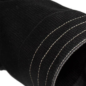 Kimono de karaté noir 100% coton 380g séchage rapide unisexe adulte coupe classique uni teint uniforme d'arts martiaux - Product Image 5