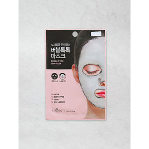 Masque facial en feuille de bulles d'oxygène hydratant, apaisant et éclaircissant Tok Tok pour soins de la peau coréens - Product Image 1