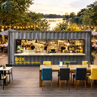 Cuisine modulaire préfabriquée de 20 pieds pour restauration rapide avec structure en acier durable et équipement de cuisson commercial intégré