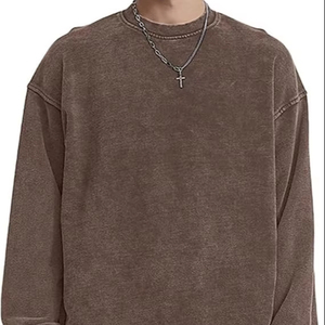 Nueva Sudadera de Moda con Lavado Ácido para Hombre, el Mejor Proveedor, Sudadera con Lavado Ácido Personalizada en Color, Sudaderas Básicas - Product Image 1