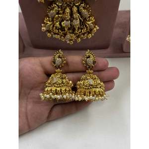 Fine Jewelry Set-Sarita South Indian Combo Indian Ethnic <b>Artificial</b> <b>Jewellery</b> - Product Image 4