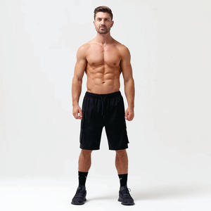 Cargo Shorts With Contrast Printed Inner Legging 65% Polyester 33% Rayon 2% Elastane Black Code 2-In-1 Knee Length - Product Image 4