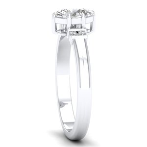 Bague de fiançailles REYES, nouveau design, 1,36 carat, moissanite, argent sterling 925, exquise, pour proposition de mariage, bijoux fins, cadeau pour elle - Product Image 3