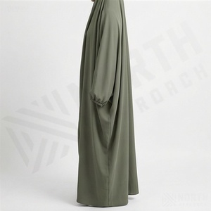 Abayas Islamiques Élégantes pour Robe Khimar – Vêtements d'extérieur Élégants pour Femmes – Collection en Gros de Vêtements Modestes Musulmans en Polyester - Product Image 3