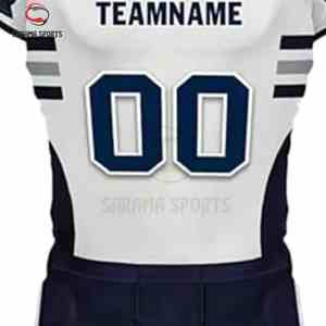 ชุดยูนิฟอร์มอเมริกันฟุตบอลคุณภาพสูง ชุดทีมแบบซับลิเมชั่นใหม่ เสื้อสแปนเด็กซ์สำหรับวิทยาลัย ปรับแต่งชื่อทีม เสื้อเจอร์ซีย์อเมริกัน - Product Image 3