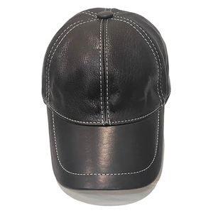 Gorra de Béisbol de Cuero con Logotipo Personalizado, Gorra de 6 Paneles de Alta Calidad, Etiqueta Privada OEM, Transpirable para Hombre, Invierno - Product Image 5