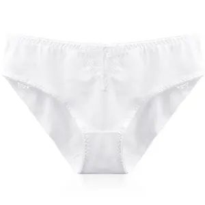 <b>Women's</b> Adults Seamless 100% Cotton Low-Rise Solid Knitted Breathable Quick Dry Eco-Friendly Hipster <b>Briefs</b> Comfort Invisible - Product Image 3
