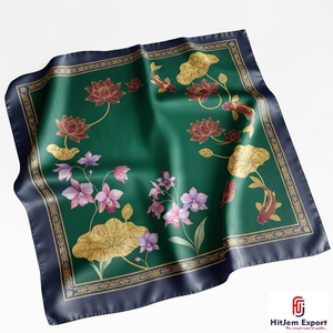 Pañuelo Cuadrado con Estampado Digital Personalizado Premium, Accesorios de Moda Ligeros, Tela Elegante, Fabricante y Proveedor Mayorista OEM ODM - Product Image 6
