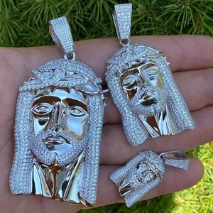 Custom Jesus Diamond Pendant <b>Charm</b> Luxury Brilliant Cut Diamond Jewelry IGI Certified Hip hop S925 <b>Silver</b> Pendants & <b>Charms</b> - Product Image 6