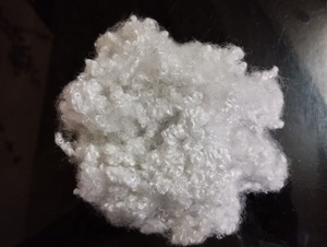 ขวด PET 100% เส้นใย 7D HCS สีขาวเกรดรีไซเคิล PSF สําหรับสิ่งทอหน้าแรกเบาะหมอนของเล่นนุ่ม - Product Image 6