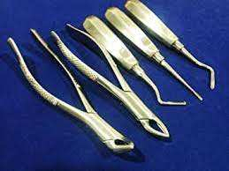 Kit d'instruments dentaires professionnels manuels en acier inoxydable pour chirurgie et extraction : forceps, élévateurs, détartreurs, miroir - Certifié CE - Product Image 2