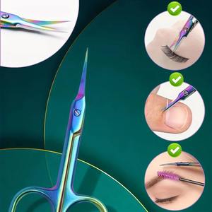 Ciseaux à cuticules professionnels en acier inoxydable avec lame incurvée et tranchante pour le soin des ongles - Product Image 6