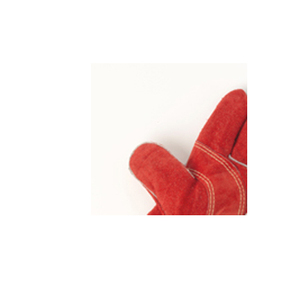 Red Cow Split Leather Premium Quality Welding <b>Gloves</b> XL Size Full Welted Fleece Cotton Lining Waterproof Anti-Slip Protection - Product Image 6