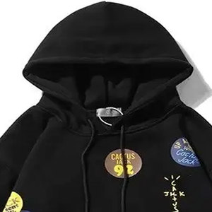 Nouveauté en promotion : Sweat-shirts à capuche pour hommes avec impression en relief, style basique en coton mélangé, respirants et au design unique - Product Image 3